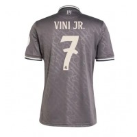 Camisa de Futebol Real Madrid Vinicius Junior #7 Equipamento Alternativo 2024-25 Manga Curta